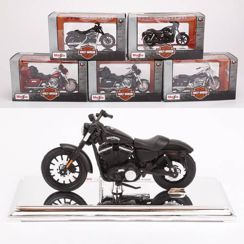 Maisto 1:18 15 style motorcycle bike Model Toy For Harley 2009F XDFSE CVO FAT BOB 2016 BREAKOUT 2004 FXSTDSE CVO 2015 street 750