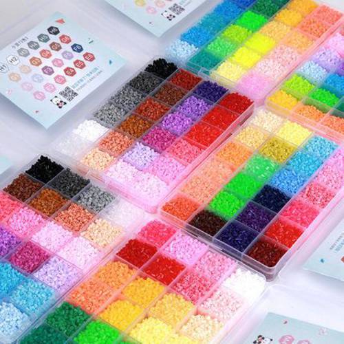 39000pcs 2.6mm Hama Beads Puzzle Toys 72 Colors DIY Perler Beads for Children Adults 3D Puzzles Fuse Beads Hama Dropshipping