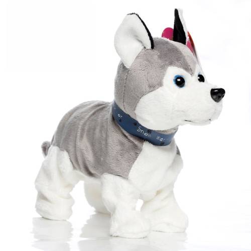 NEW Electronic Pets Sound Control Robot Dogs Bark Stand Walk Cute Interactive Toys Dog Electronic Husky Pekingese Toys For Kids