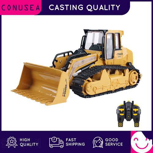 1/16 RC Truck Bulldozer Dumper Lighting Tractor Model Engineering Car Excavator Radio Controlled Car Toys For Boys Kids Gifts