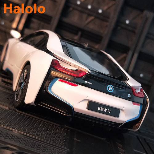 Free delivery RASTAR 1:24 BMW I8 alloy car model Diecasts & Toy Vehicles Collect gifts Non-remote control type transport toy