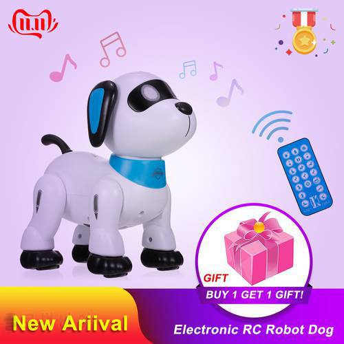 LE NENG K21 Electronic Robot Dog Stunt Dog Remote Control Robot Dog Toy Voice Control Music Dancing Toy for Kids Birthday Gift