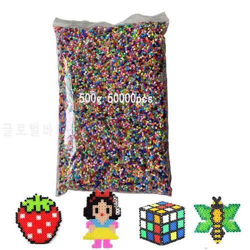 500g 2.6mm Mini hama beads pyssla Iron Beads for Kids Hama Beads 3d puzzle creative toys Handmade Gift toys
