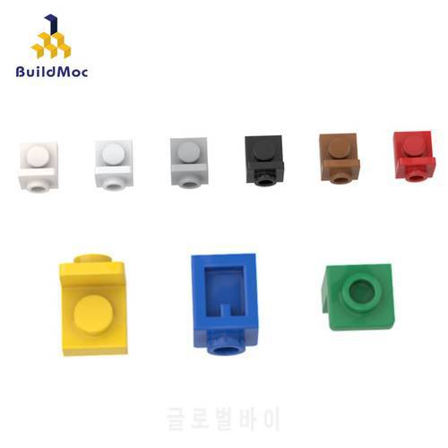 BuildMOC Compatible Assembles Particles 36840 1x1 side bump plate For Building Blocks Parts DIY LOGO