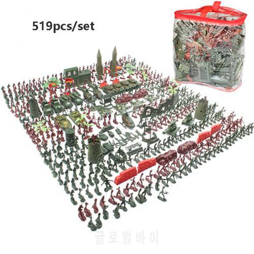 Soldiers Set building blocks Doll Action Figures Sand table model Toys Plastic Collective Model toys For kids Military Gift