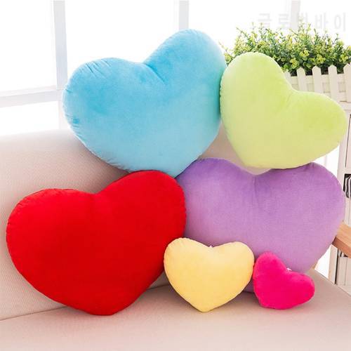 20cm/30cm/40cm Heart Shape Decorative Throw Pillow PP Cotton Soft Creative Doll Lover Gift