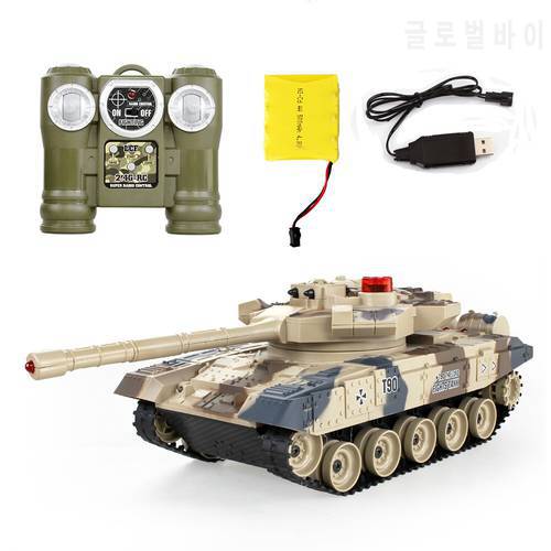 Remote Control Battle Tank Kids Gift RC Tanks parent-child infrared Remote Control with turret Tank model Battle Toy Car