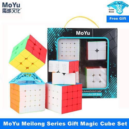 MoYu meilong 2x2x2 3x3x3 4x4x4 5x5x5 magic cube Gift moyu cube set 2x2 3x3 4x4 5x5 speed cube puzzle cubo magico
