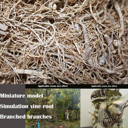 Miniature model Simulation vine root Branched branches Sand table materials for DIY model platform scene
