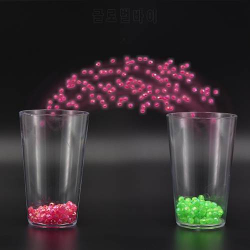 Color Bead Separation (with Cup) Magic Tricks Close Up Magia Two Tumblers Beads Separate Magie Illusion Gimmick Prop Accessories