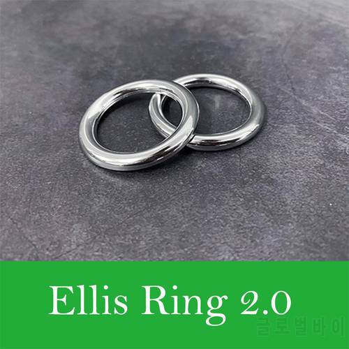 Ellis Ring 2.0 Magic Tricks Ring Penetrate Vanish Magia Ring & Chain Close Up Street Illusions Gimmick Props Pass Through Magie