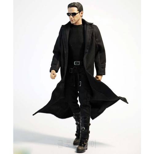 1/6 Scale Mens Long Trench Coat Windbreaker Jacket Models for 12in Action Figure Toy Collection