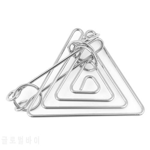 Challenging Metal Triangular Ring Puzzle Brain Teaser Game for Adults Kids