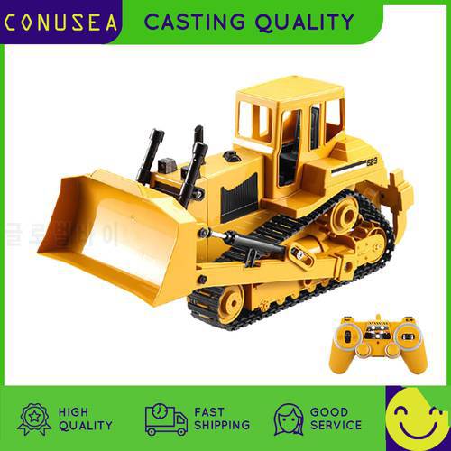 Double E 1:20 RC Truck Bulldozer crawler Tractor Model Engineering Cars Excavator 2.4Ghz Radio Controlled Car Toy For Boys gift