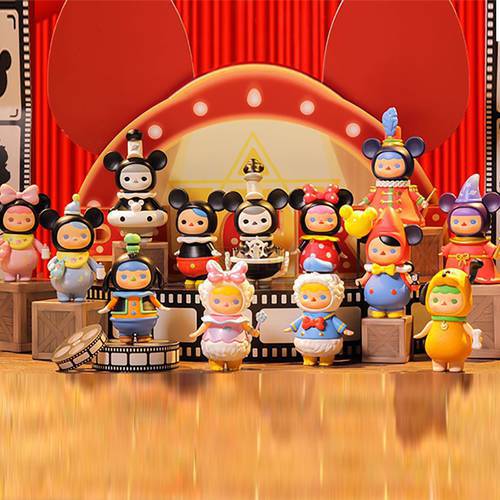 POP MART Whole Box Pucky Micky Family Series Collection Doll Collectible Cute Action Kawaii Animal Toy Figures Free Shipping
