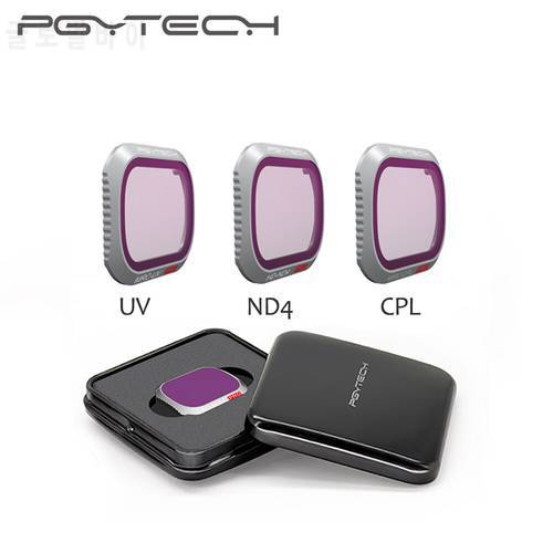 PGYTECH Professional Version DJI Mavic 2 Pro UV CPL ND4 Filter Mavic 2 Pro Camera Lens Filter UV CPL ND4 Filters
