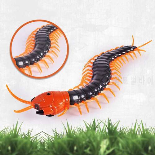 NEW Funny Electronic pet Remote Control simulation Giant IR RC Scolopendra centipede Tricky Prank Scary robotic insect Toy gift
