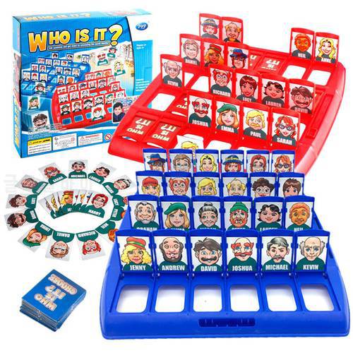 New Who Is It Classic Board Games Toys Puzzles Funny Family Guessing Games Kids Toy Parent-Child Interaction Party Kids Gift