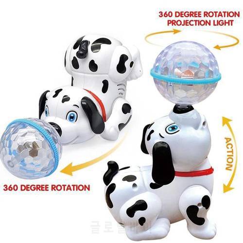 Electric Robot Dog Toys 3D Light Dancing Sing Glowing Music Pet Intelligence Puppy Walking Animals Toys Gifts For Children