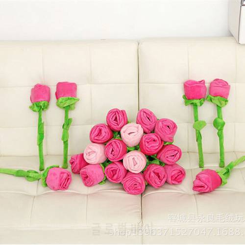 10pcs cartoon rose flower stuffed soft plush toy creative Curtain buckle home decoration Christmas Valentine&39s Day gift for girl