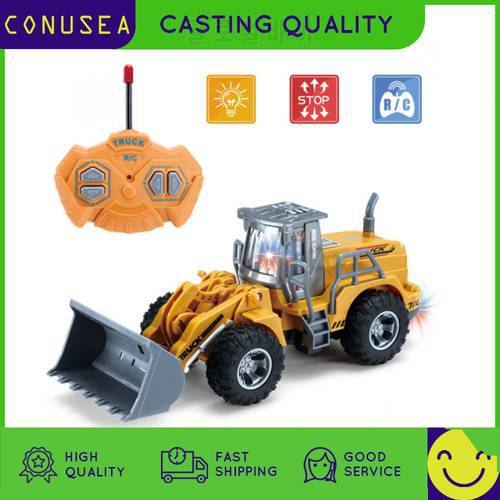 1/30 Rc Excavator Truck Rc Car 2.4G Radio Controlled 4 Ch Tractor Model Enginering Vehicle Toy Construction Cars Toys for Boys