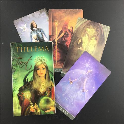 Thelema Tarot Cards Board Games Guidance Divination Fate Oracle English Family Party Playing Card Deck Game Entertainment