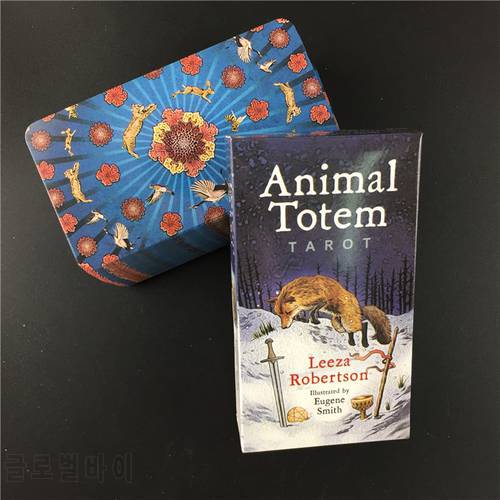 Full English Animal Totem Tarot Nature Mysterious Animal Playing Cards Game For Party Family Board Game Card Wholesale