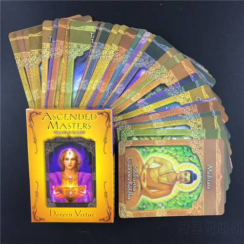 Full English ascended masters Oracle Cards English Version Playing Card Tarot Board Game Card