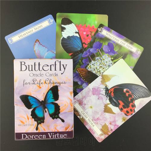 Butterfly Oracle Cards for Life Changes Tarot Cards Board Game Playing Cards for Kids Early Learning Cognition Toys