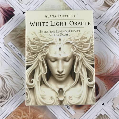 Tarot Cards White Light Oracle Board Games Party For Adult Children Guidance Divination Fate Playing Card Deck Table Game