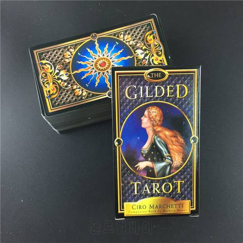 The Gilded Tarot Cards Deck Board Games For Family Party Playing Card Table Game Entertainment Gift