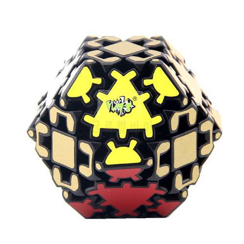 LanLan Gear Tetradecahedral Magic Cube 6 Edges 14 Sides Speed Puzzle Toys