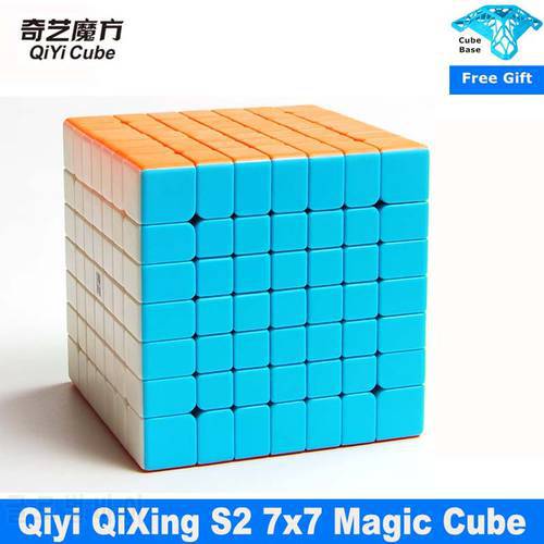 Qiyi QiXing S2 Magic Cube 7x7 Stickerless MoFangGe Speed cube 7x7x7 Competition Toys for Beginner Children cubo magico
