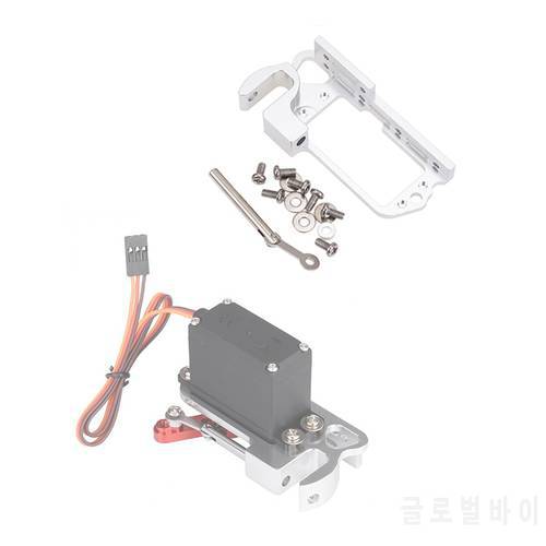 Lightweight Aluminum Throw Device Switch Servo Dispenser Drone Thrower Adapter Air Dropping System for MG995 25T Arm