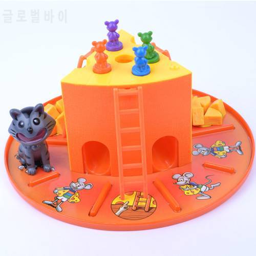 Parent-child Interaction Cat Mouse Cheese Cake Table Game Kids Intelligent Toy