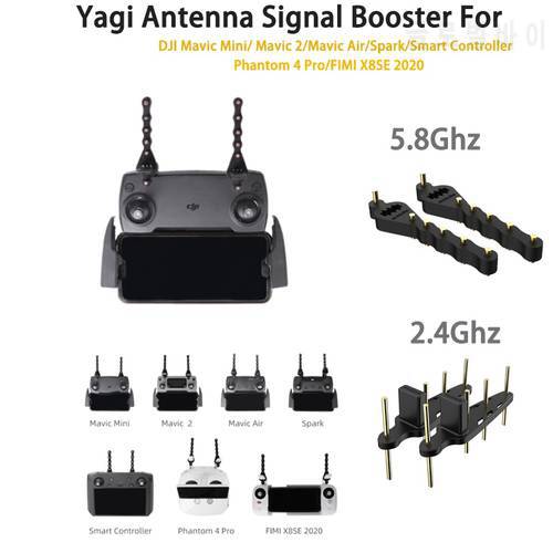 5.8Ghz Yagi Antenna 2.4Ghz Remote Control Antenna Signal Booster For DJI Mavic Mini/ SE /PRO/Mavic 2/Phantom 4 Pro/FIMI X8 SE