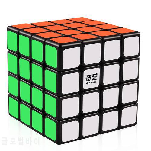 QiYi 4X4X4 Magic Cube Professional Speed Cube Square Cube Puzzle Cube With Stickers Kids Brain Teaser Cubo Magico Toys
