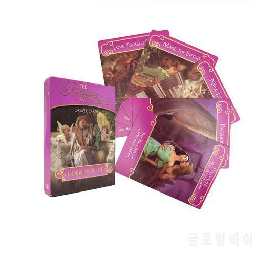The Romance Angels Oracle Cards English Read Fate Board Game Oracle Playing Card Deck Games For Party Personal Entertainment