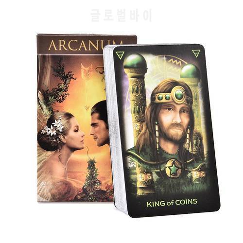 78pcs Tarot Cards Full English Arcanum Tarot With PDF Guidebook For Party Board Game Poker Mysterious Divination Board Cards