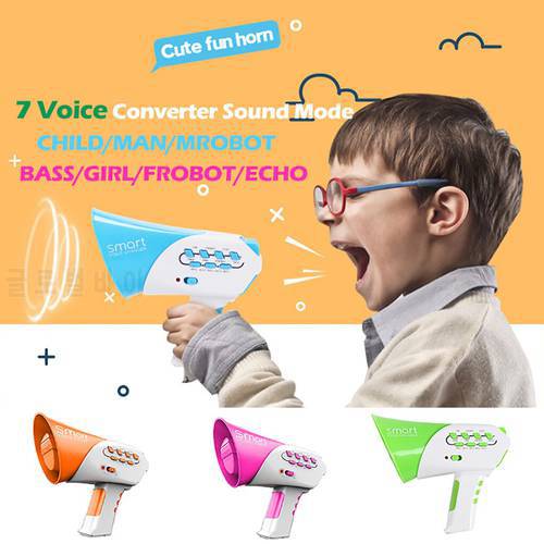 Vocal Toys Smart Multi Voice Changer Amplifier 7 Different Voice Modifiers Speaker Toy Birthday Festival Toys Zabawki Dla Dzieci
