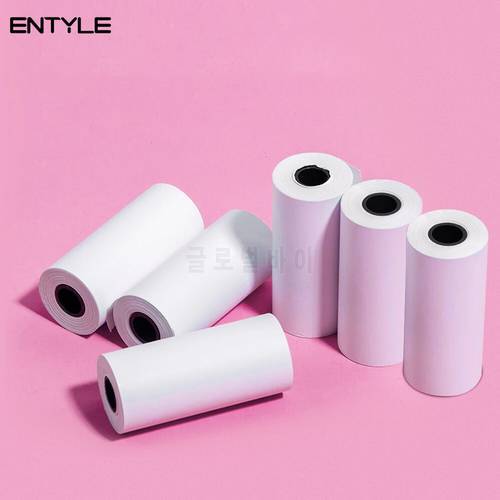 3 /6 /9 /15 /21Pcs Portable Printable Sticker Paper Roll Direct Thermal Paper With Self-adhesive For A6 Pocket Thermal Printer