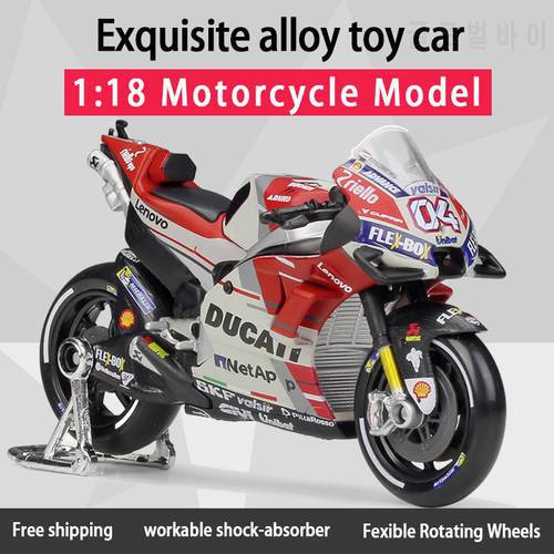 MAISTO 1:18 2018-2021 MOTO GP Alloy Diecast Motorcycle Racing Model Yamaha Sports Toy For Children Gifts Collection Model
