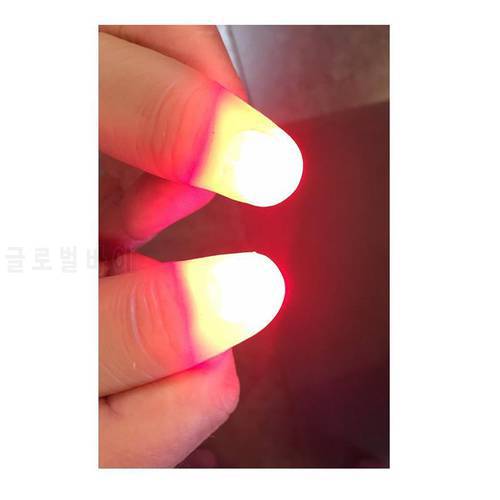 2pcs Magic Light Up Finger Fingers LED Tricks Thumb Props Magic Light Up Finger Fingers Toy Finger Tricks Thumb Props