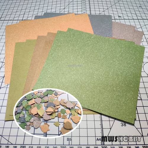 MWS HOBBY S1007 Special Colored Paper for Hobby (12Pcs/Set) Model Modeler Craft tools Modeling Accessory