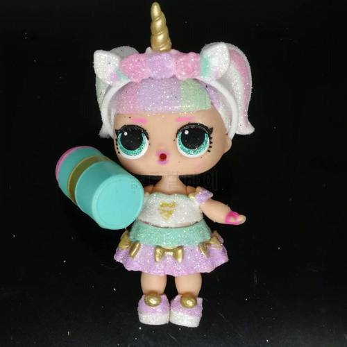 Original LOLs Dolls Ultra Rare Glitter Unicorn Set with Accessories Sparkle Series Toy Girls Birthday Christmas Gift
