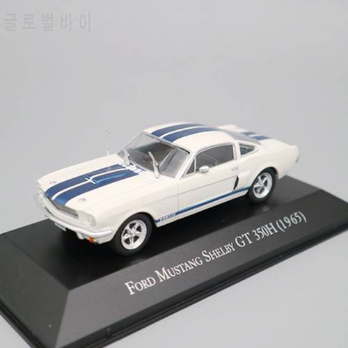 IXO 1:43 Scale Ford Mustang Shelby GT 350H 1965 Cars Diecast Alloy Boys for Toys Models Collection White broken box