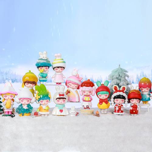POP MART Whole Box Bunny Winter Series Limited Edition Blind Box Cute Kawaii Vinyle Toy Action Figures Free Shipping
