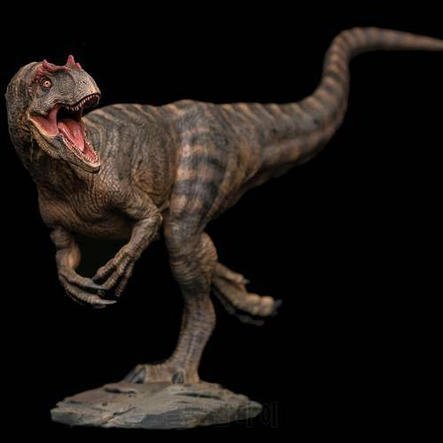 Wdragon Tiger Grain Coloring Produced Prehistoric Jurassic Dinosaur Allosaurus Model Toy Gift Ornaments 1/35