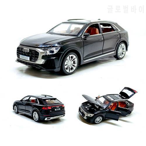 1:32 Q8 SUV Alloy Car Model Diecast Metal Simulation Sound Light Pull Back Toy Car Model For Children Gifts Free Shipping