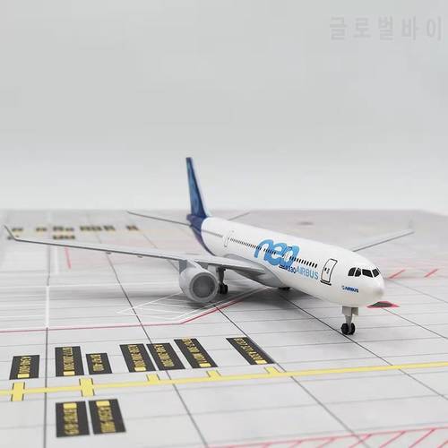 About 20cm Alloy A330 NEO Prototype Simulation Passenger Aircraft Model with Landing Gear Wheels Exclusive Gift for Collections